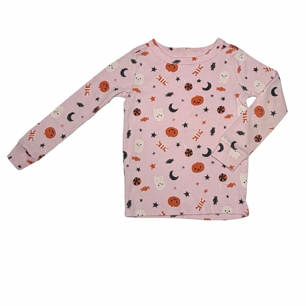 Gymboree Halloween Pajamas Pumpkins Ghosts Moons Candy Stars Size 5